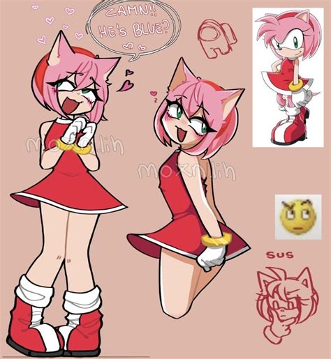 Amy Rose FanArt!1!! by moxnlih on DeviantArt