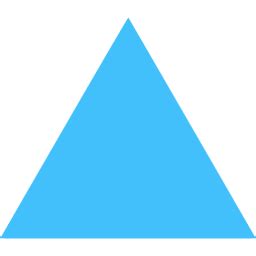 Caribbean blue triangle icon - Free caribbean blue shape icons