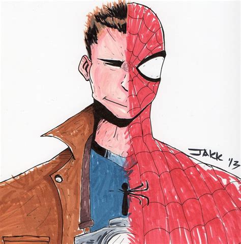 Peter Parker Drawing : Peter parker was orphaned at the age of six when ...