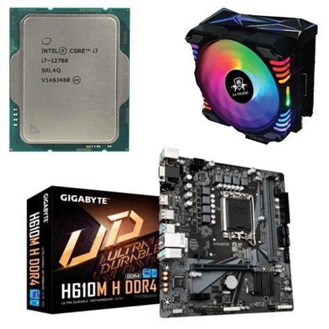 i712700 12TH GEN MOTHERBOARD PROCESSOR WiTH GIGABYTE H610M