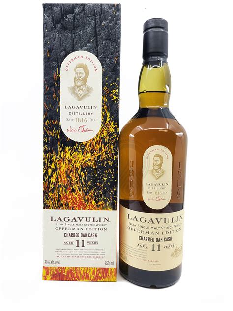 Lagavulin 11 Year Offerman Edition Charred Oak Cask Single Malt Scotch ...