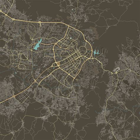 Vector Map of Abuja, Nigeria 26188516 Vector Art at Vecteezy