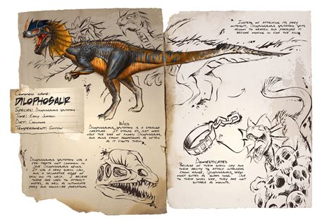 File:Dossier Dilophosaur.png - Official ARK: Survival Evolved Wiki