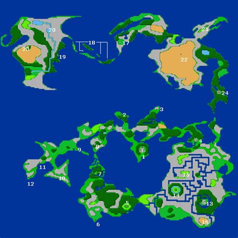 Final Fantasy World Maps