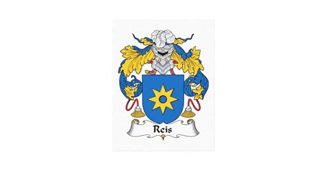 Reis Family Crest Canvas Print | Zazzle