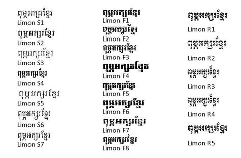 Download font Limon Khmer font for your computer - Khmer Soft | Online ...