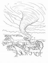 Tornado Coloring Pages For Kids sketch template