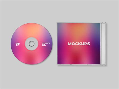 Free Plastic CD Mockup (PSD)