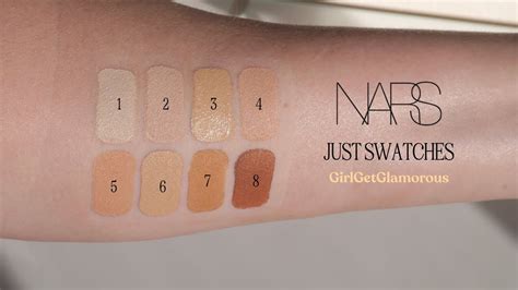 JUST SWATCHES | Nars Radiant Creamy Concealer 8 Shades - YouTube