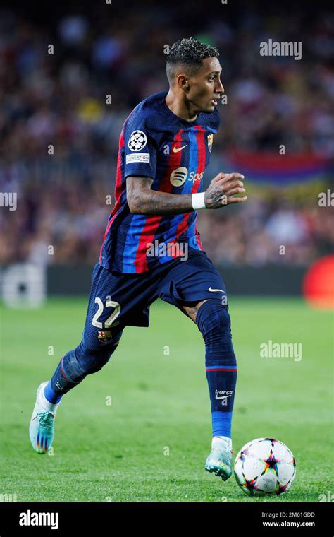 BARCELONA - OCT 13: Raphinha in action during the Champions League ...