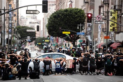 Dozens arrested in downtown Los Angeles Tuesday night after day of ...