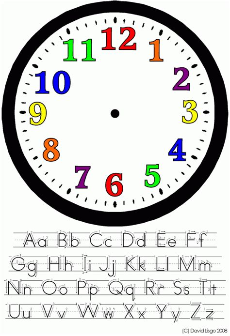 Clockface | Clock for kids, Clock face, Clock template