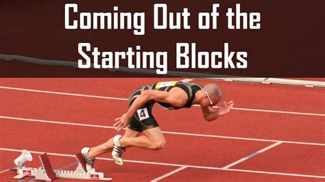 Coming Out of the Sprinting Starting Blocks - YouTube