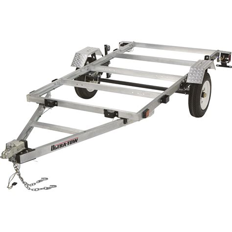 FREE SHIPPING — Ultra-Tow 4ft. x 8ft. Folding Aluminum Utility Trailer ...