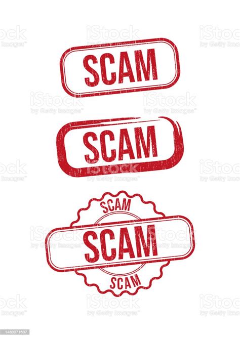 Scam Stamp Stock Illustration - Download Image Now - Scammer, White Collar Crime, Rubber Stamp ...