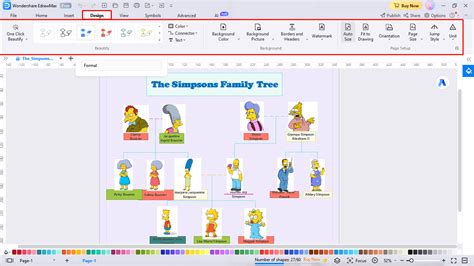 The Complete Family Tree of the Simpsons in One Diagram