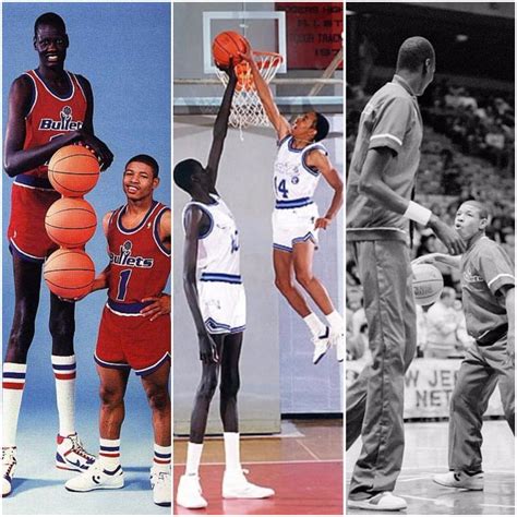 Manute Bol (7'6'') and Muggsy Bogues (5'3''). The tallest and shortest ...