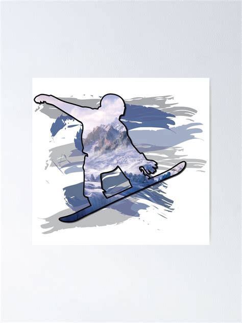 "Snowboard " Poster by Nuijten | Redbubble