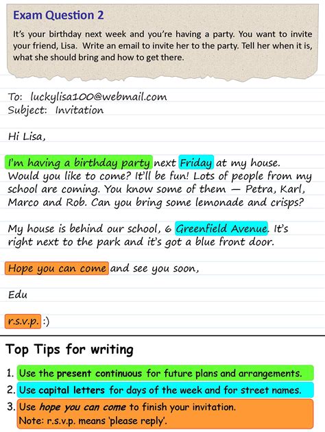 An invitation to a party | LearnEnglish Teens