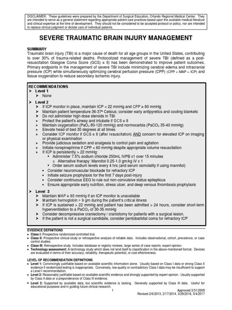 Severe TBI 2017 | PDF | Traumatic Brain Injury | Medicine