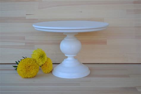 Amazon.com: 8" - 18" White stand of all sizes,cake stand wedding,wooden cake stand,wedding wood ...