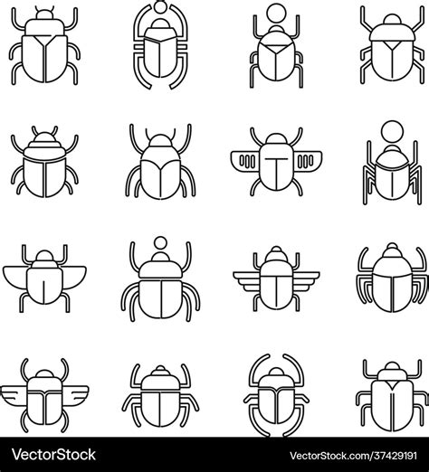 Egyptian Scarab Drawing