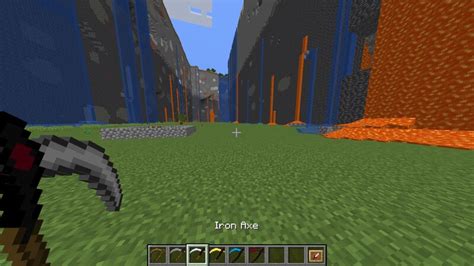 scythe insted of axe Minecraft Texture Pack