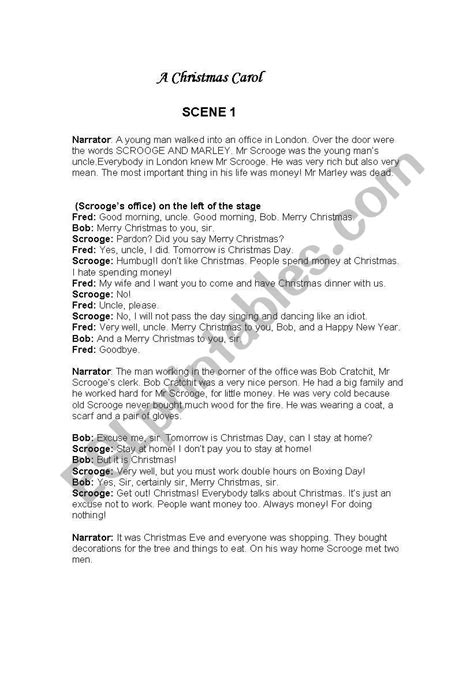 A Christmas Carol Play Script Pdf - Christmas Decorations 2021