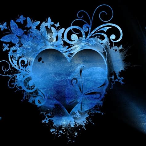 🔥 [70+] Blue Heart Wallpapers | WallpaperSafari