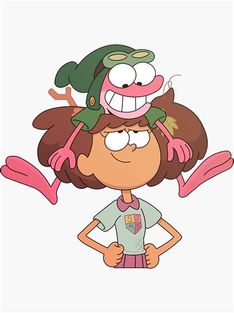 "Anne and Sprig Amphibia " Sticker for Sale by DeboDesignsArt | Redbubble