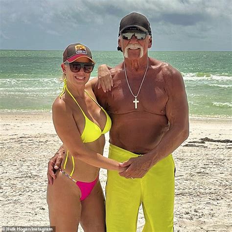 Hulk Hogan, 69, announces third engagement to yoga instructor Sky Daily, 45, at friend's WEDDING ...