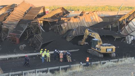 Yet another major derailment. North of Pueblo, Colorado around 1530 ...