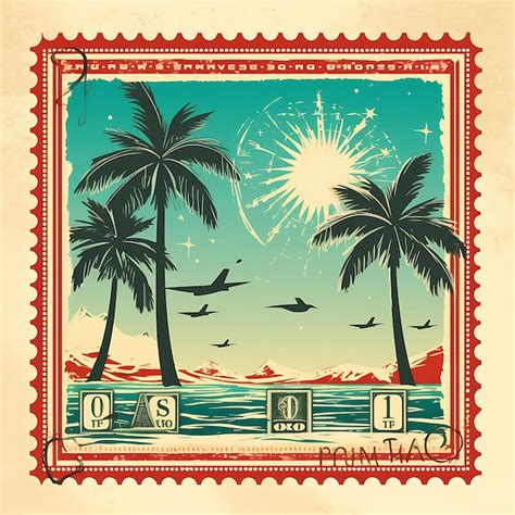 Premium Photo | A Set Of Postal Stamp 2D Design With Vintage Style Frame Vector Creative Flat ...