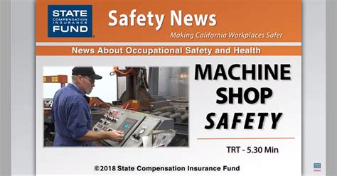 Machine Shop Safety Video - Safe At Work California