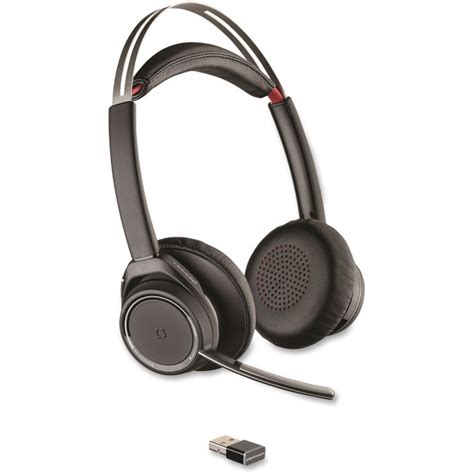 PLNB825 Plantronics Voyager Focus Noise-canceling Headset - Stereo - Wireless - Bluetooth - 150 ...