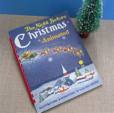 The Night Before Christmas Rare 40s Animated Pop-Up Children's Book ...