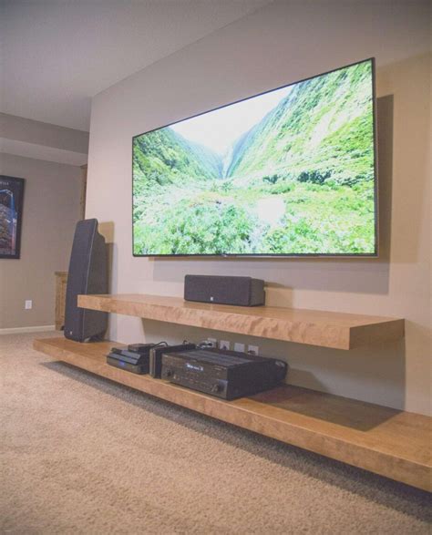 Tv Wall Cabinet Plans 2021 | Floating shelves entertainment center ...