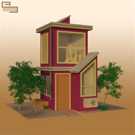 Aishik Sarkar - Simple House 3D model