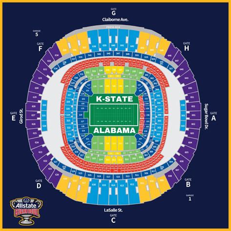 Allstate Sugar Bowl on Twitter: "🏟 TEAM DESIGNATION & SEAT LOCATIONS 🏟 @KStateFB will be the ...