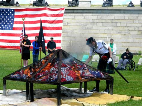 Flag Retirement Ceremony at Castle Island - South Boston Today