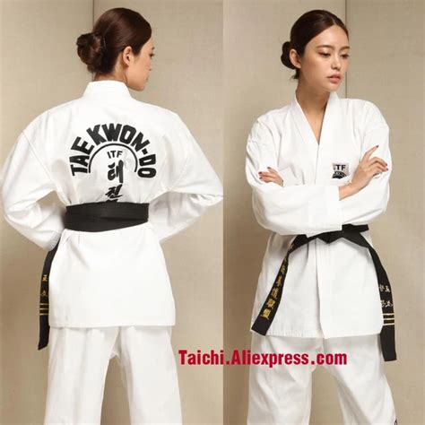 Martial Arts TKD Tae Kwon Do Korea V neck Adult & Children Taekwondo ...