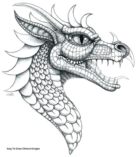 Dragon Line Drawing Simple - Free Simple Dragon, Download Free Simple ...