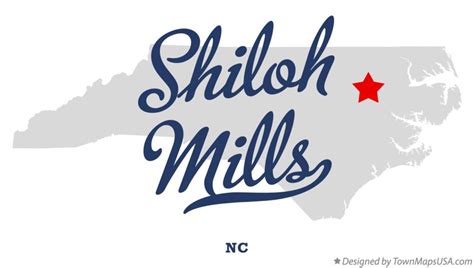 Map of Shiloh Mills, NC, North Carolina