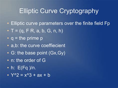 Elliptic Curve Cryptography