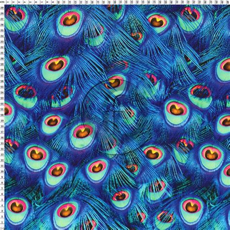 RUB546 Peacock | Digital print fabric, Peacock, Printing on fabric