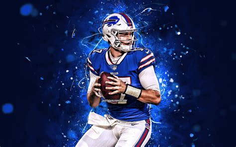 1920x1080px, 1080P Free download | Josh Allen, quarterback, Buffalo Bills, american football ...