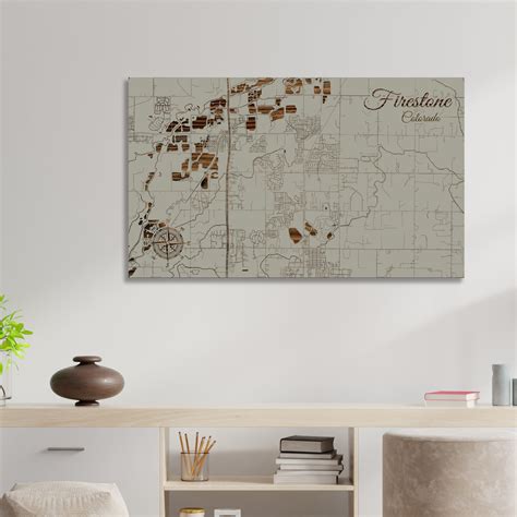 Firestone, Colorado Street Map – Fire & Pine