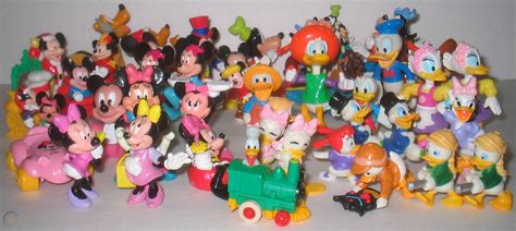 ** DISNEY ** Small Plastic Figures Toys Mickey Mouse Minnie Donald Duck Goofey | #1724088246