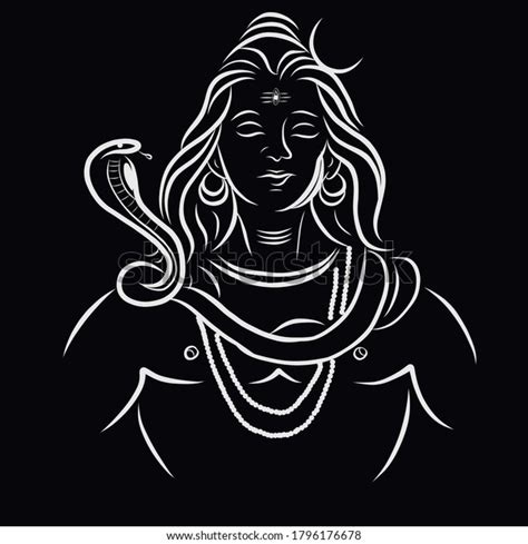 Illustration Drawing Lord Shiva Stock Illustration 1796176678 | Shutterstock