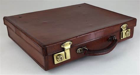 Leather Attaché Case / Briefcase. Vintage Antique Luggage | 697087 ...